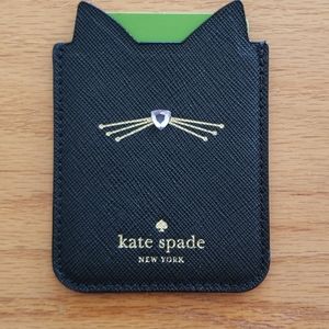 Kate Spade Embellished Cat Sticker Pocket